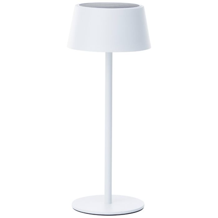 Modern utomhus vägglampa solcell vit, Soumaya, 4W, 3000K LED, IP44, 3 stegs dimmer