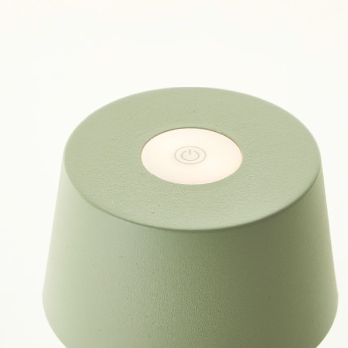 Modern bordslampa utomhus grön, Petter, 2W, 3000K LED, IP44, 3 stegs dimmer