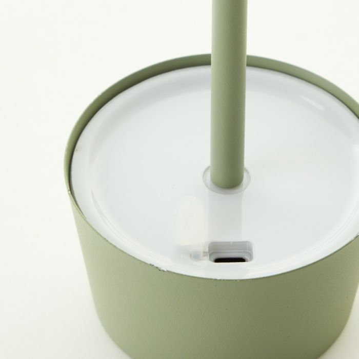 Modern bordslampa utomhus grön, Petter, 2W, 3000K LED, IP44, 3 stegs dimmer