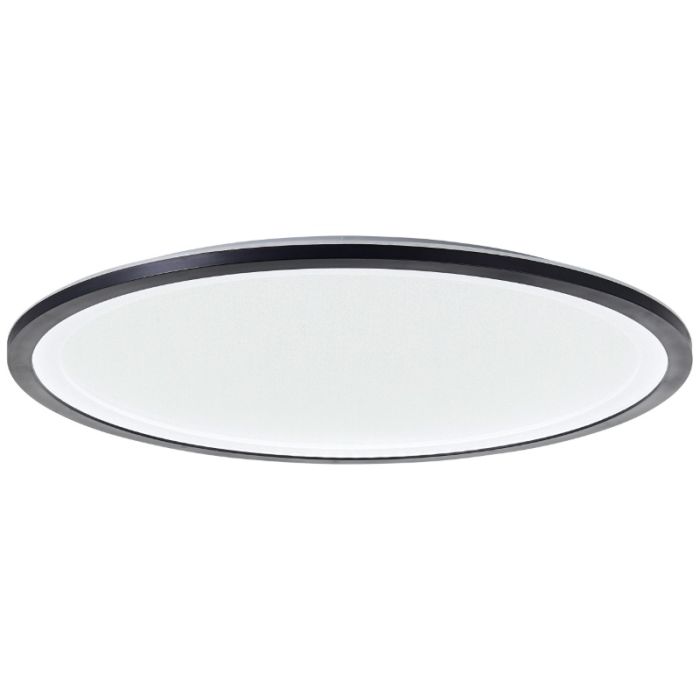 Modern LED panel taklampa svart, Yamal, 36W, varm till kall vit justerbar LED, met fjärrkontroll
