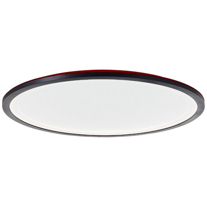 Modern LED panel taklampa svart, Yamal, 36W, varm till kall vit justerbar LED, met fjärrkontroll