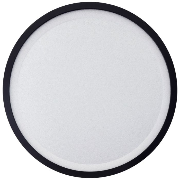 Modern LED panel taklampa svart, Yamal, 36W, varm till kall vit justerbar LED, met fjärrkontroll