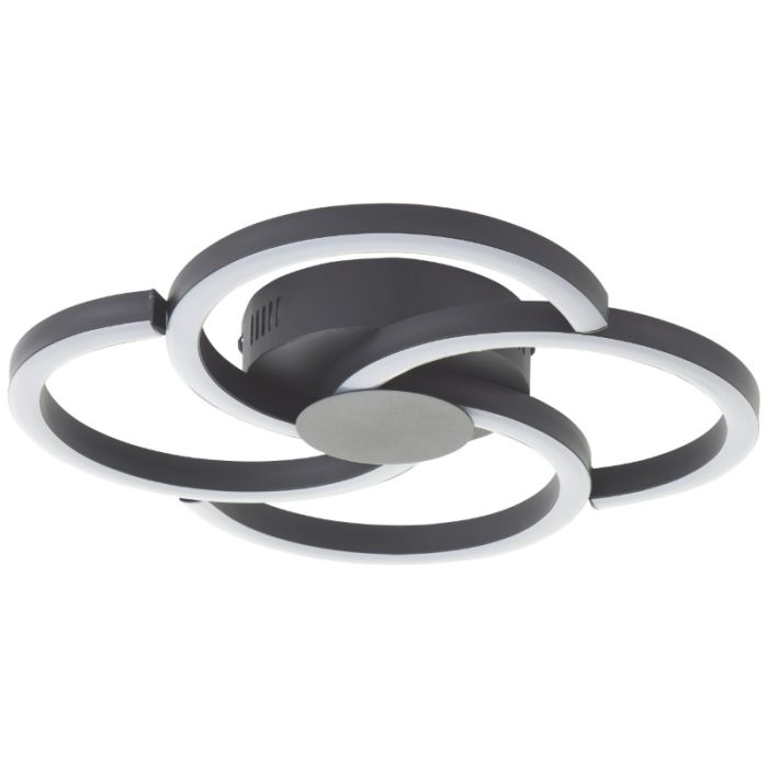 Design taklampa svart, Somia, 22W, 3000K LED