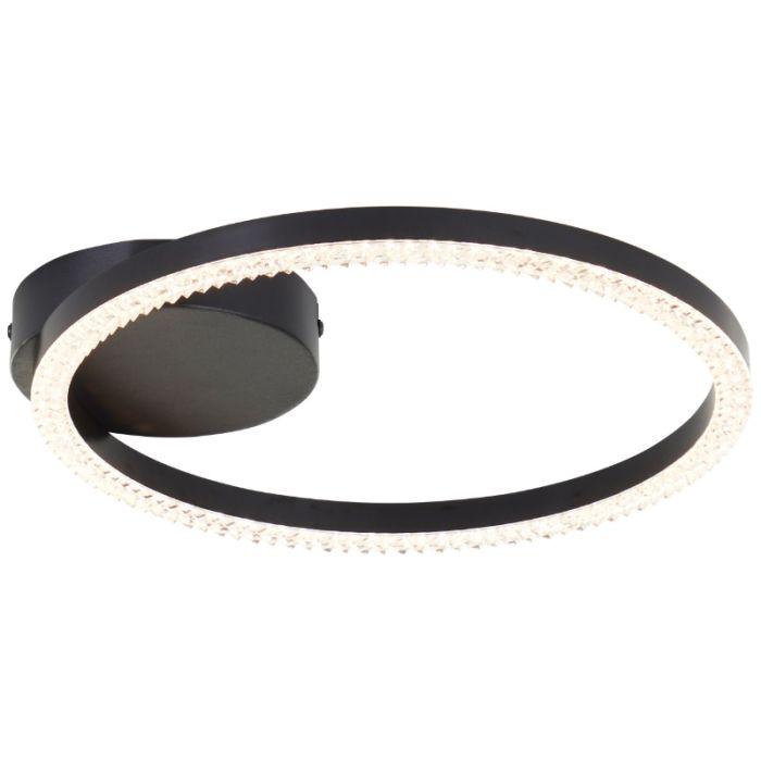 Design taklampa svart, Maladon, 14W, 3000K LED