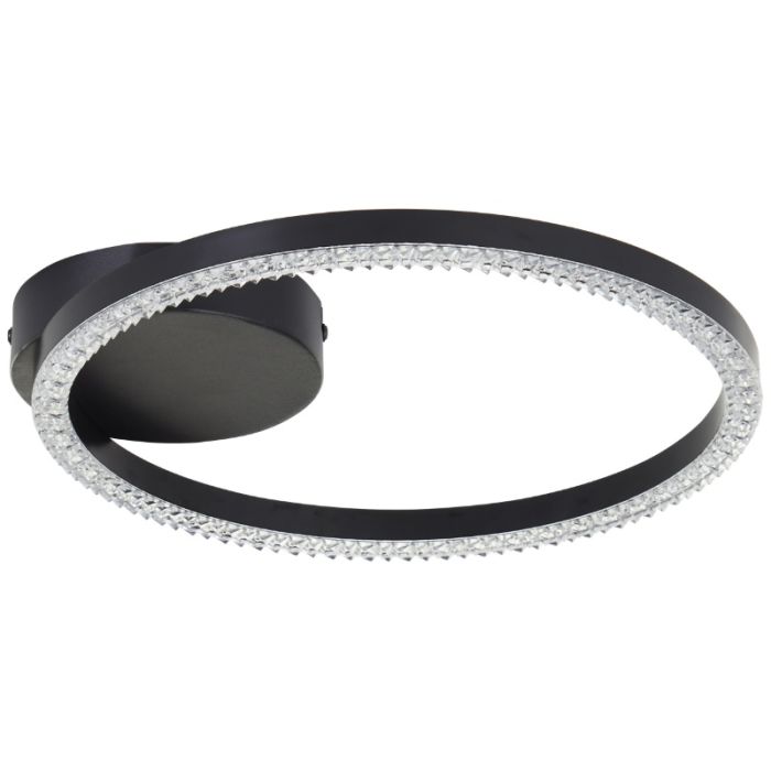 Design taklampa svart, Maladon, 14W, 3000K LED