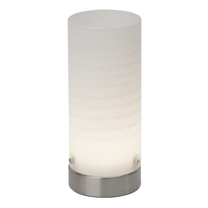 Glas bordslampa vit, Mexi, 3W, 3000K LED, med brytare