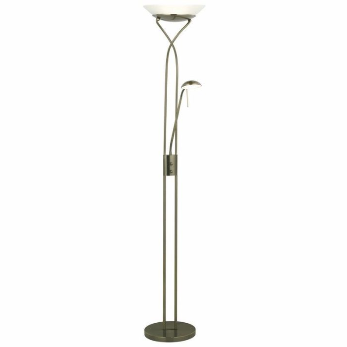Modern läslampa golv mässing, Joann, 18W, 3000K LED, med brytare