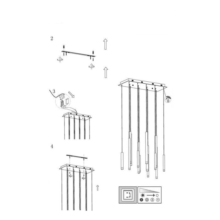Modern fönsterlampa brun, Olivia, 4W, 3000K LED
