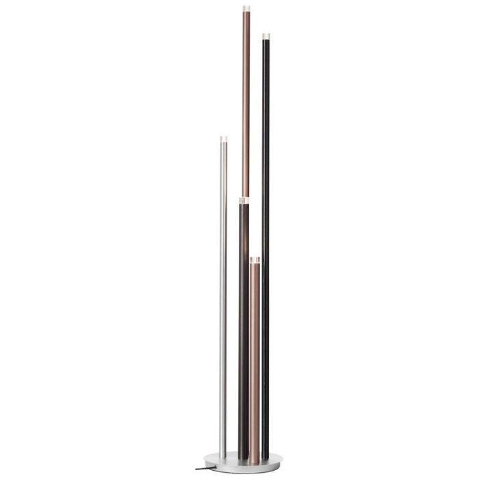 Modern golvlampa silver, Olivia, 4W, 3000K LED, med brytare