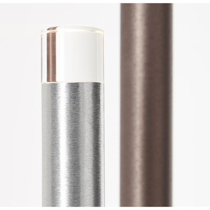 Modern golvlampa silver, Olivia, 4W, 3000K LED, med brytare