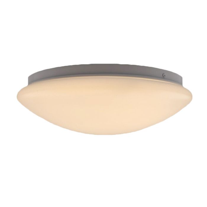 Plast taklampa med sensor vit, Djalissa, 12W, 3000K LED, IP44
