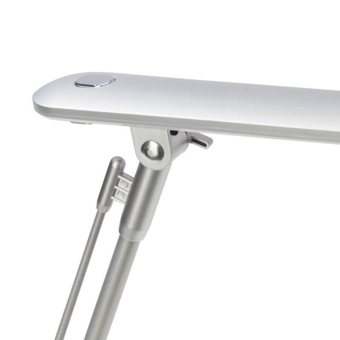 Metall skrivbordslampa silver, Larah, 6W, 4000K LED, med brytare