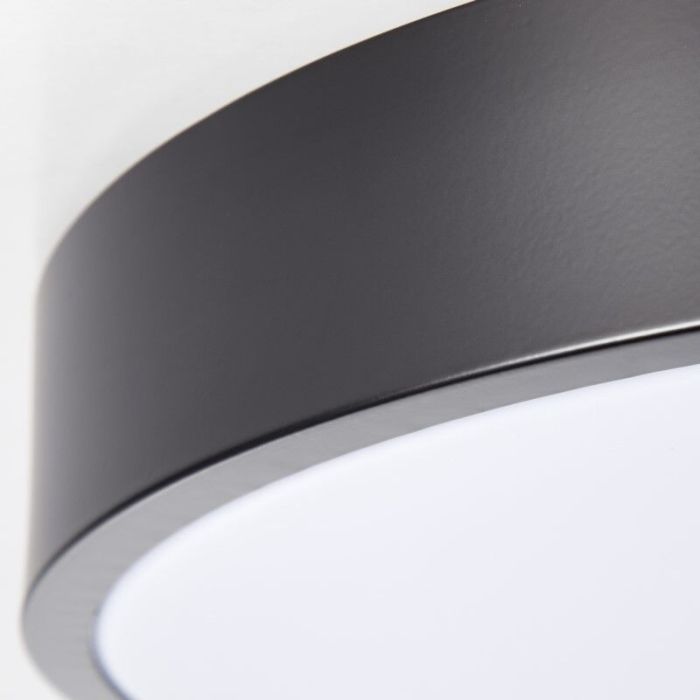 Modern plafond svart, Asude, 12W, 3000K LED