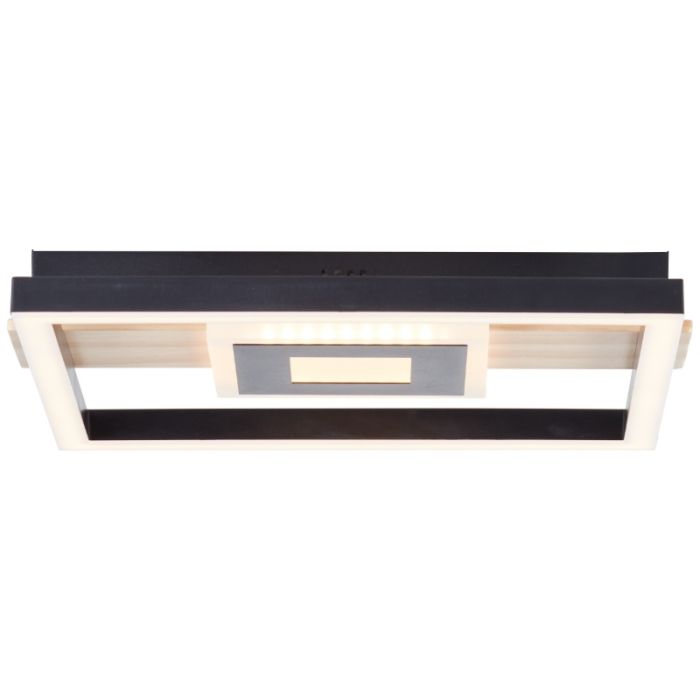 Design taklampa svart, Zakiya, 24W, 3000K LED