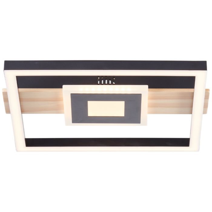 Design taklampa svart, Zakiya, 24W, 3000K LED