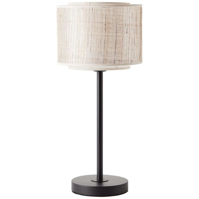 Rustik bordslampa beige, Gerbert, med brytare