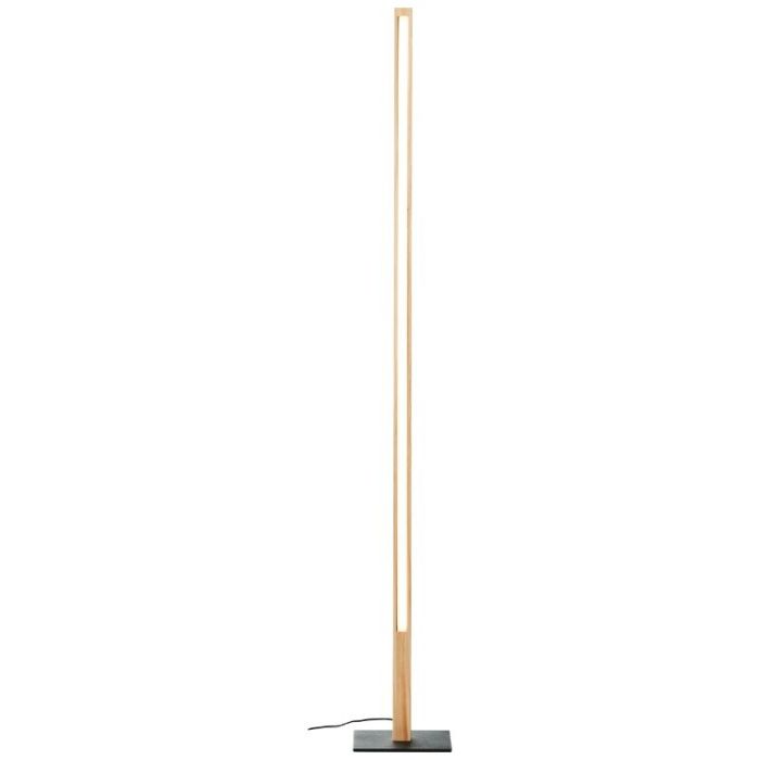 Rustik läslampa golv brun, Renuka, 12W, 3000K LED, med brytare