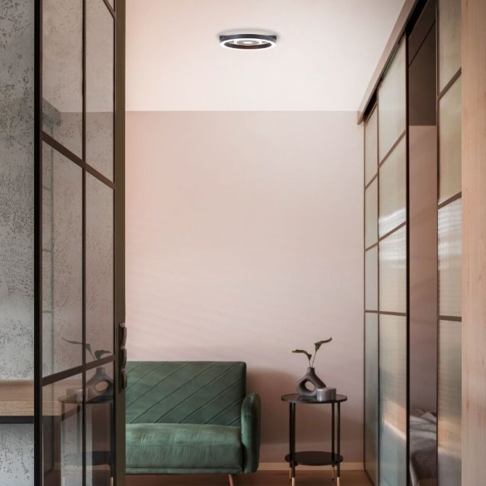 Design plafond svart, Konrad, 9W, 3000K LED