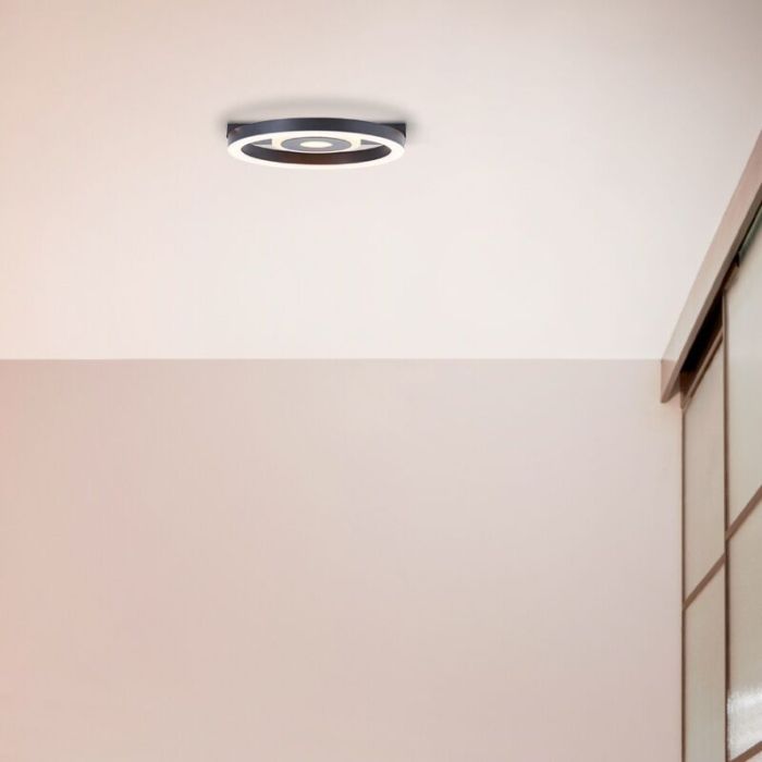 Design plafond svart, Konrad, 9W, 3000K LED