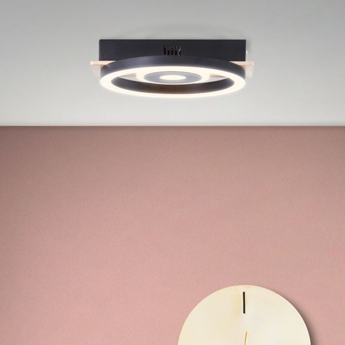 Design plafond brun, Konrad, 9W, 3000K LED