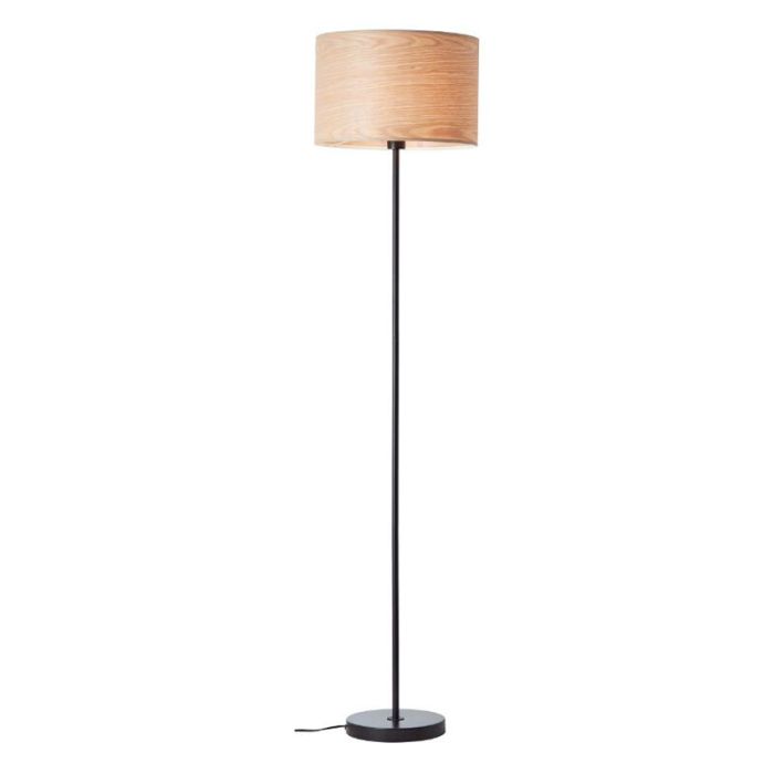 Trä golvlampa beige, Enna, med brytare