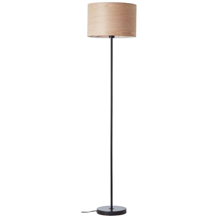 Trä golvlampa beige, Enna, med brytare