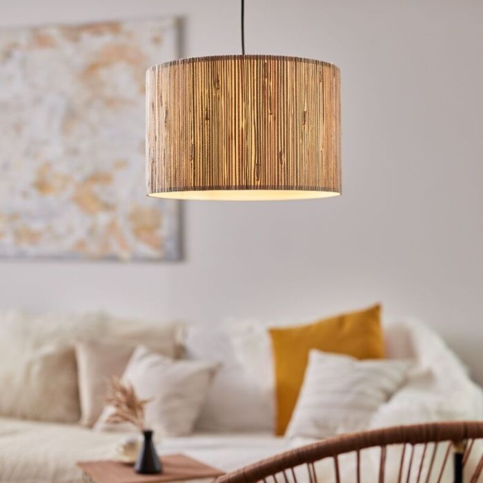 Rustik fönsterlampa beige, Wenda