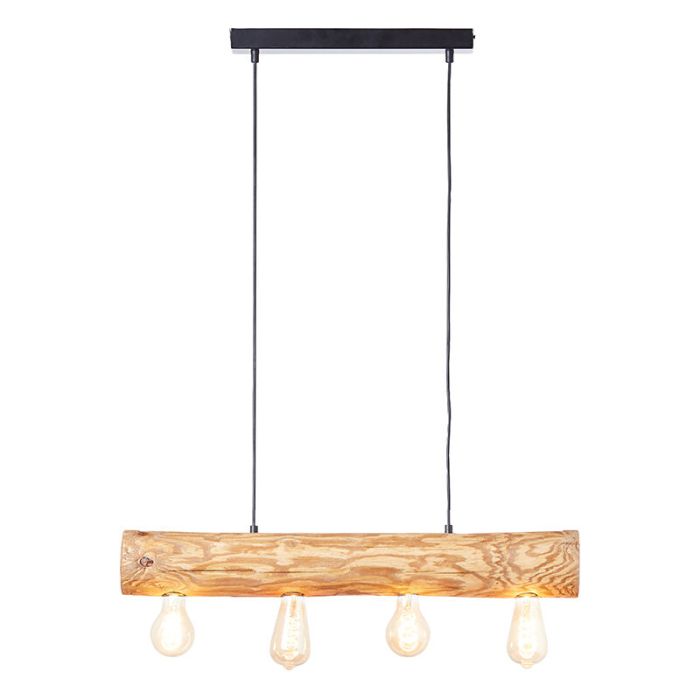 Trä fönsterlampa brun, Sibren