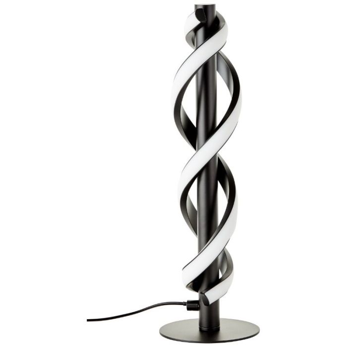 Modern bordslampa svart, Quang, 9W, 3000K LED, med brytare