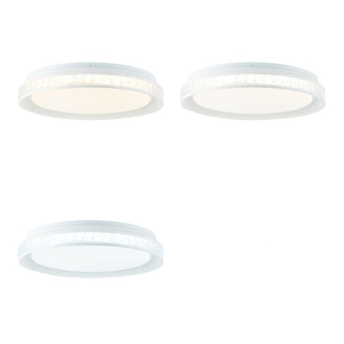Modern smart taklampa transparent, Rashmi, 24W, varm till kall vit justerbar LED