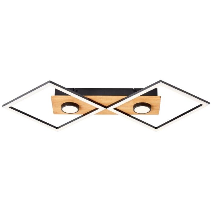 Trä plafond svart, Virginia, 32W, 3000K LED