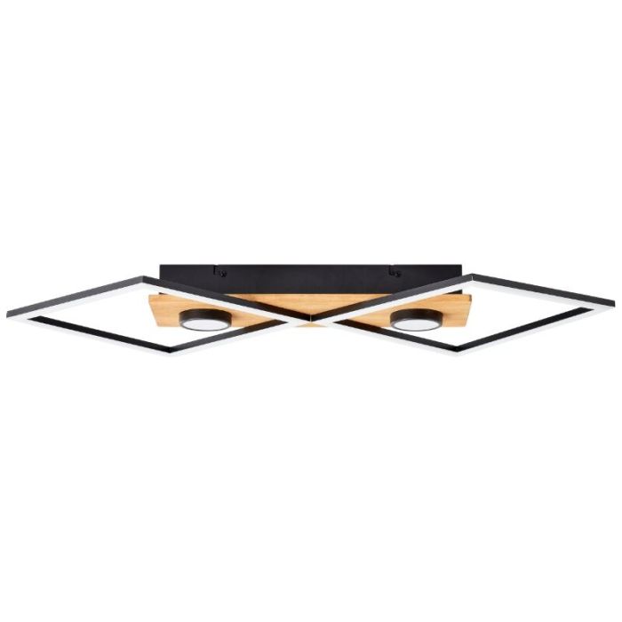 Trä plafond svart, Virginia, 32W, 3000K LED