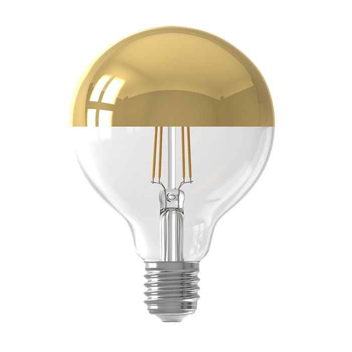 Dimbar Calex E27 huvudspegel LED lampa G95, 4W, 1800K