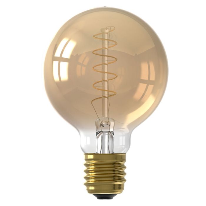 Dimbar Calex E27 filamentlampa bärnstensfärgad, 3,8W, 2100K