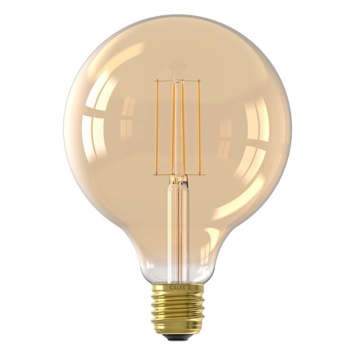Dimbar Calex E27 filamentlampa bärnstensfärgad, 4,5W, 2100K