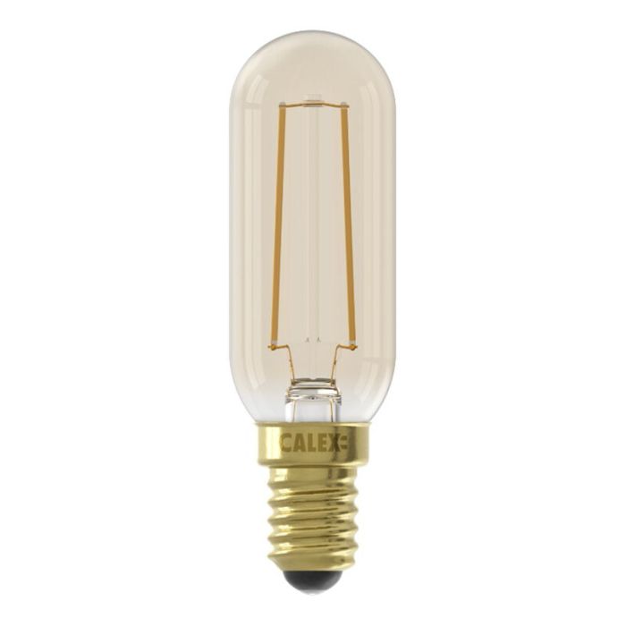 Dimbar Calex E14 rörlampa LED bärnstensfärgad, 3,5W, 2100K