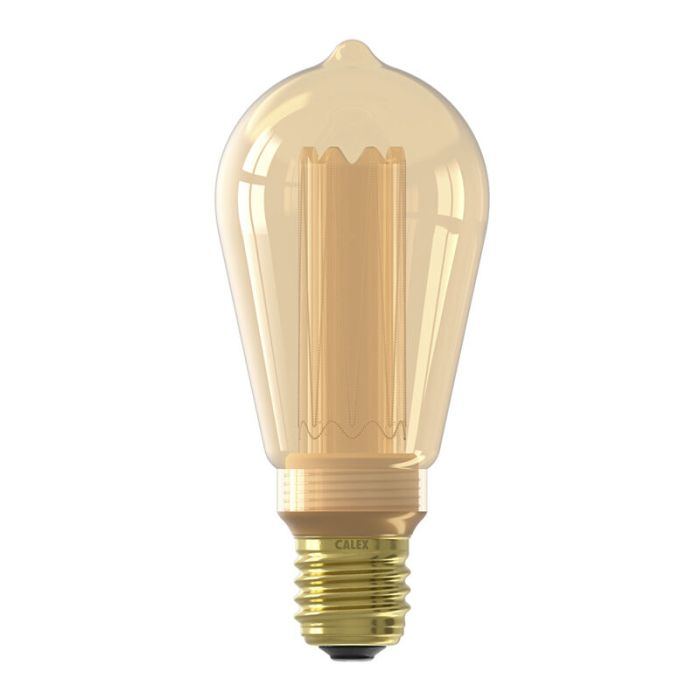 Dimbar Calex E27 Edison lampa LED bärnstensfärgad, 3,5W, 1800K