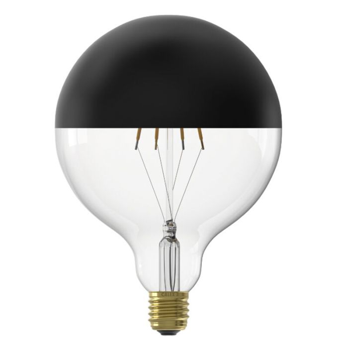 Dimbar Calex E27 toppförspeglad glödlampa LED svart, 4W, 1800K