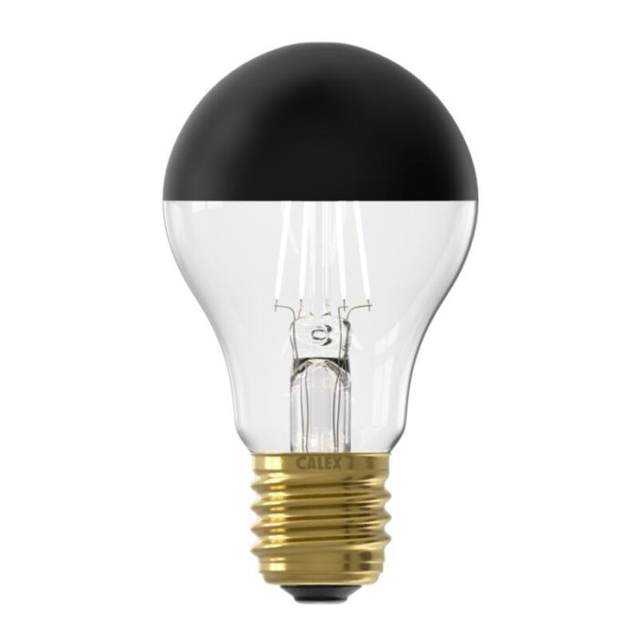 Dimbar Calex E27 toppförspeglad glödlampa LED svart, 4W, 1800K