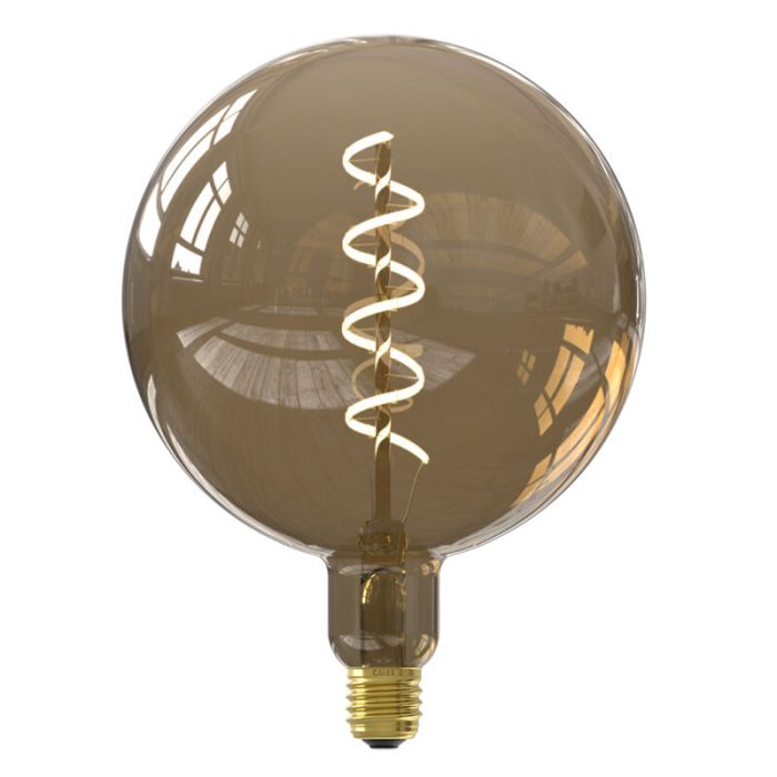 Dimbar Calex E27 filamentlampa Kalmar, brun, 5W, 1800K