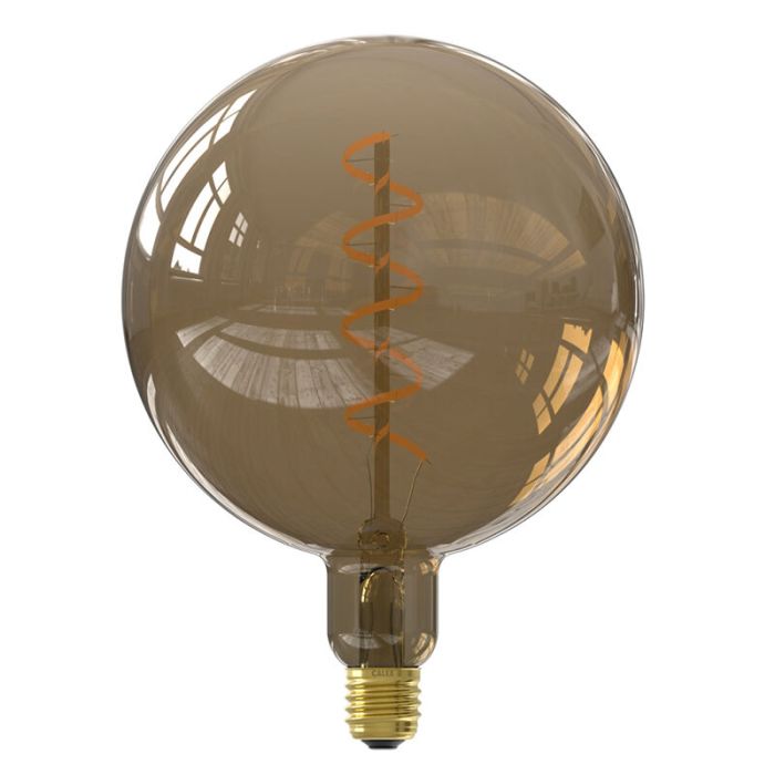 Dimbar Calex E27 filamentlampa Kalmar, brun, 5W, 1800K