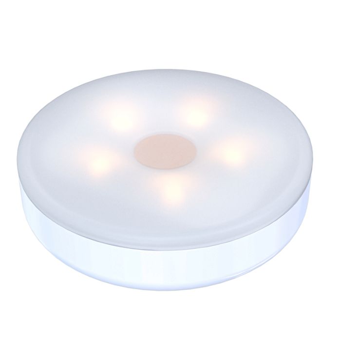 Uppladdningsbar vit platt spot Meint, 0,85W, 2700K