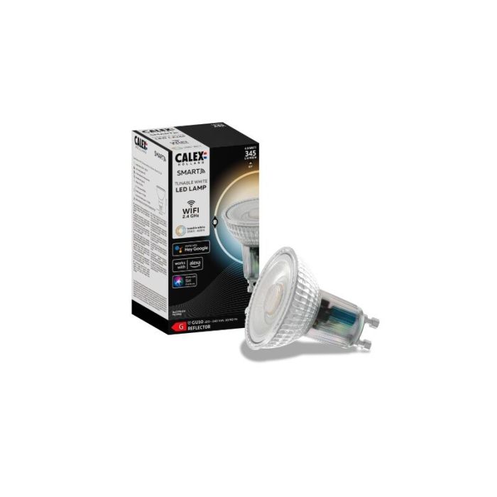 Calex smart LED lampa GU10 4,9W, 2200-4000K