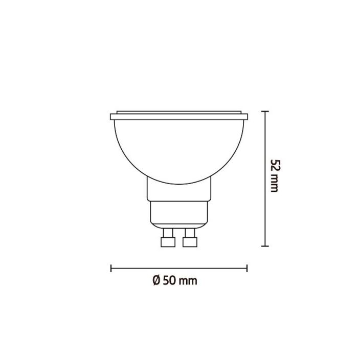Calex smart LED lampa GU10 4,9W, 2200-4000K