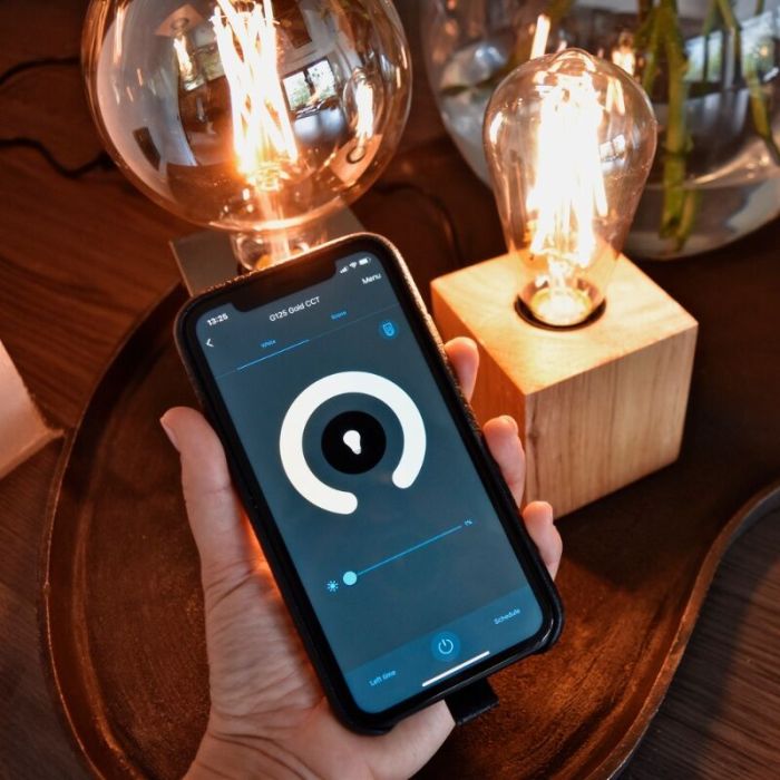 Calex smart LED lampa E27 bärnstensfärgad, 7W, 1800-3000K