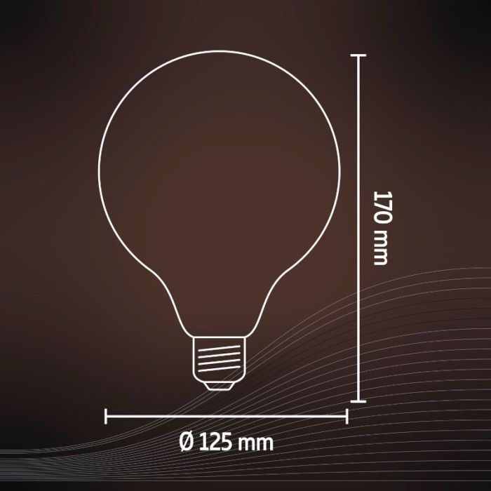 Calex smart LED lampa E27 grå, 7W, 1800K