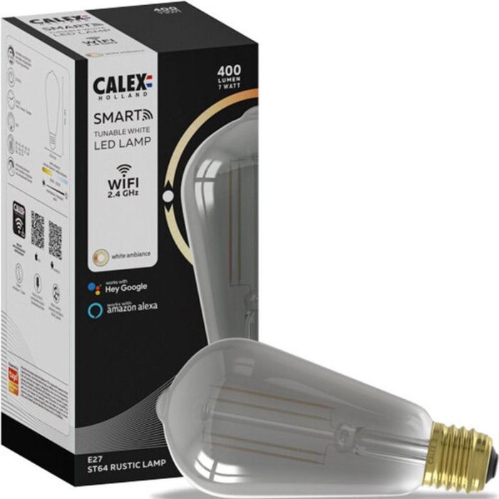 Calex smart LED lampa E27 grå, 7W, 1800K