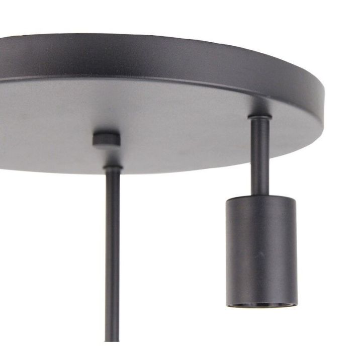 Metall taklampa svart, Rami
