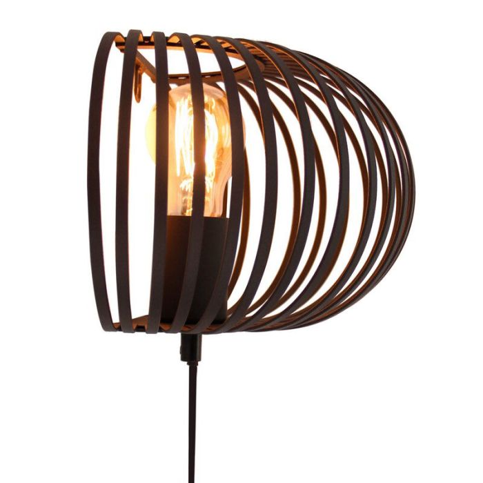 Industri vägglampa svart, Lieve
