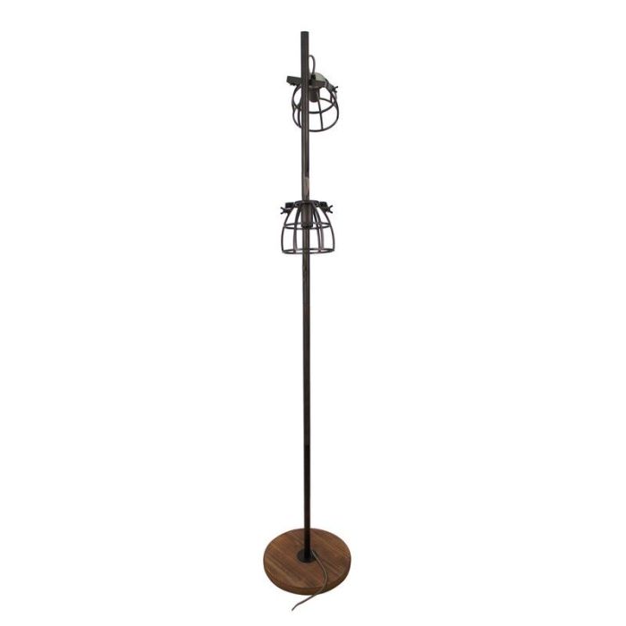 Industri golvlampa svart, Calvin, med brytare